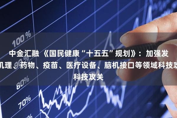 中金汇融 《国民健康“十五五”规划》：加强发病机理、药物、疫苗、医疗设备、脑机接口等领域科技攻关